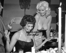 Sexy Smiling Hollywood Girls Jayne Mansfield & Sophia Loren 16x20 Photo Pin-Up