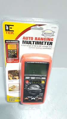 E TEK AUTO RANGING MULTIMETER