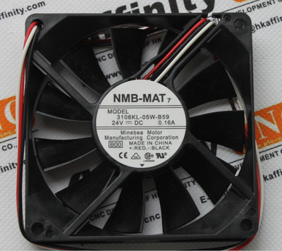 NMB Ventola 80mm 80x80x25 3110KL-05W-B59 Raffreddamento 24 V 8 Cm 3 Cavi ( /-/s) 0.15A - Foto 3