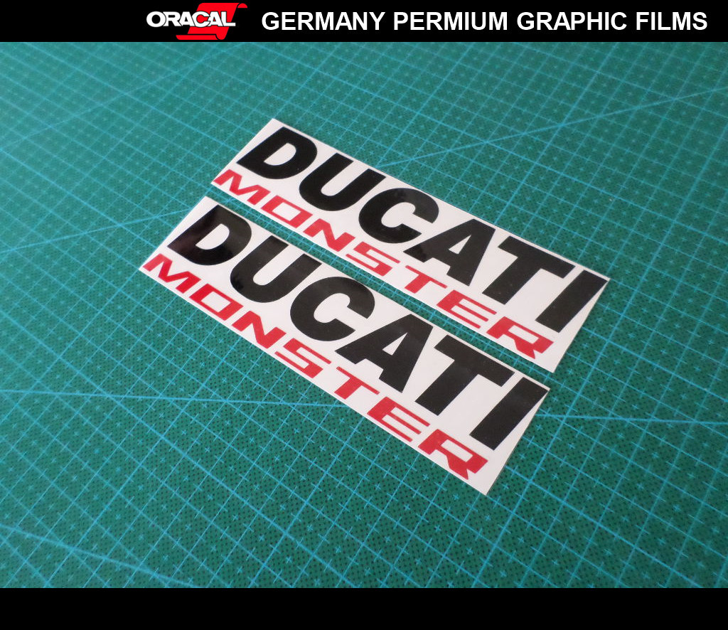 2 Pics DUCATI MONSTER Fuel Tank / helmet Decal Vinyl Sticker 3 eBay