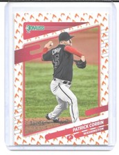 2021 Donruss Baseball On Fire Parallel #160 Patrick Corbin/75