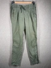 Michael Stars Pants Extra Small Linen Drawstring Pockets Elastic Waist Pleated