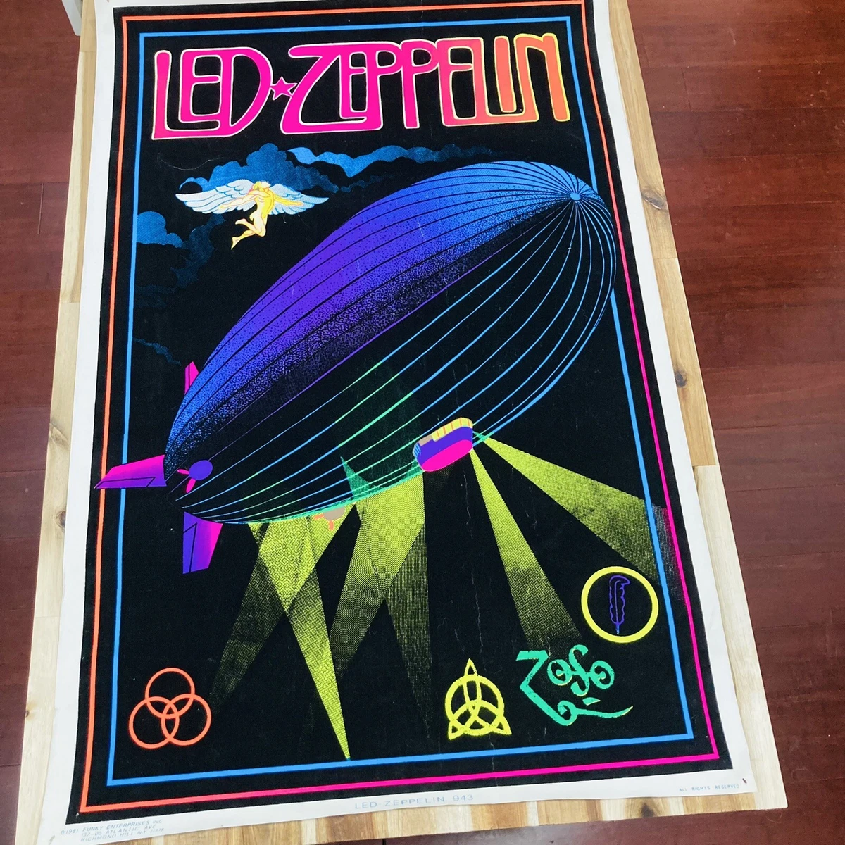 Led Zeppelin Black Light Posters