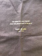 New Kate Spade New York Brown 19  x 27  Drawstring Storage Dust Bag Cover S