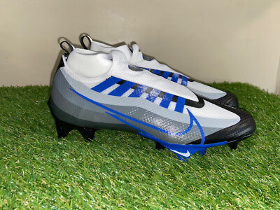 Nike Vapor Edge Pro 360 White Royal Blue Football Cleats  display picture 3