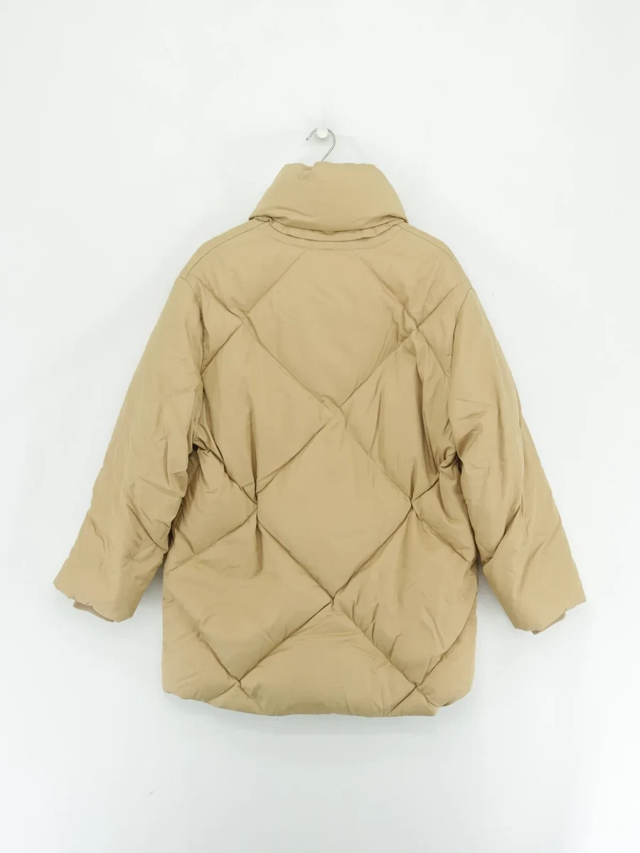 Nuevo abrigo acolchado para mujer Burberry Cawston tostado talla pequeña | PVP £1.999