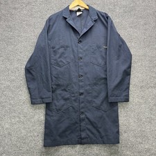 Workrite Lab Coat Men's Large Navy Long Sleeve FR Arc Rated 350NX60NB