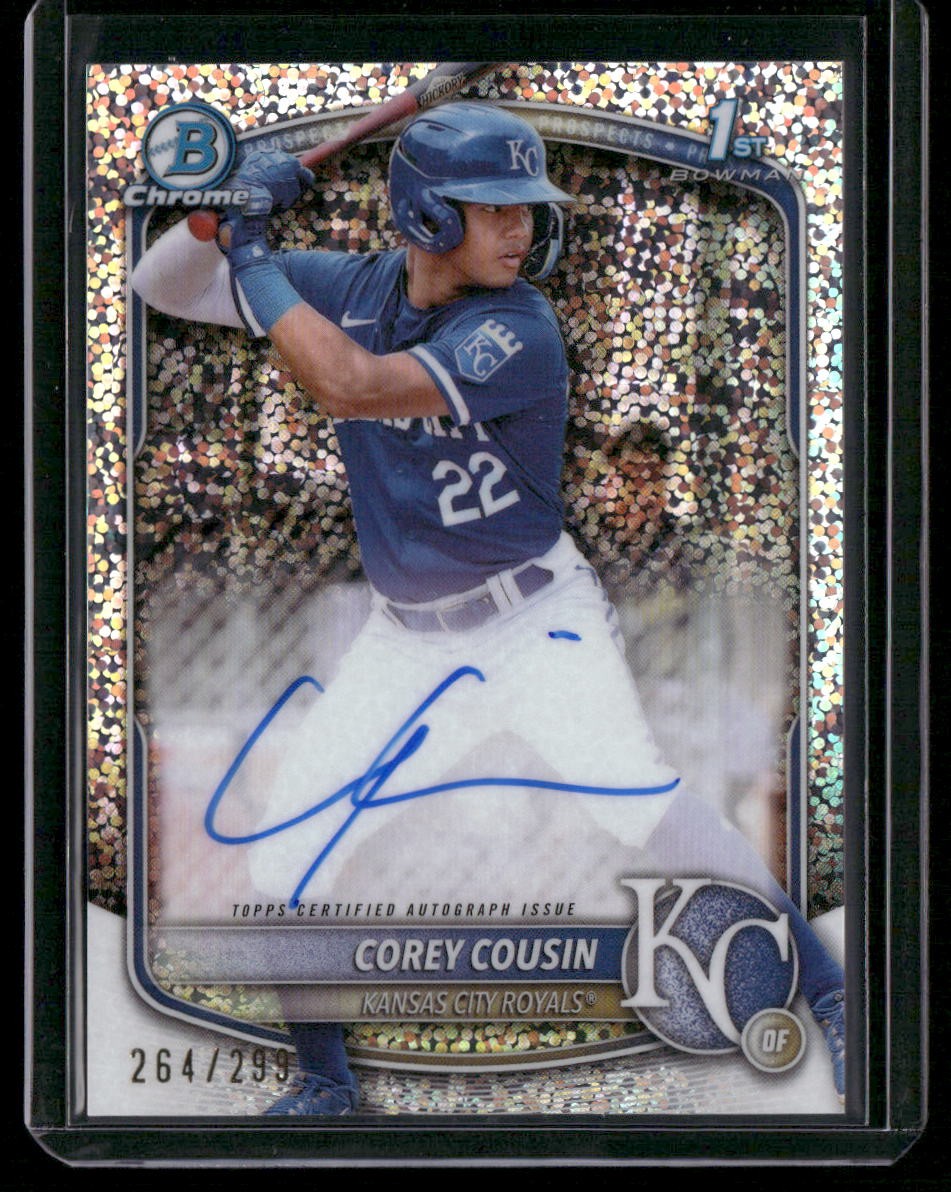 2025 Bowman Chrome #CPA-CCO Corey Cousin Prospect Autographs Speckle #/299