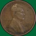 1925-S Lincoln Wheat Cent Choice Very Fine VF+ Coin #36141