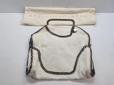 Stella McCartney Falabella Tote Large Canvas Ivory Chain Bag w/ Dust Bag