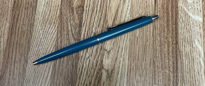 Vintage Paper Mate Double Heart Malibu Plastic Blue Ballpoint Pen USA
