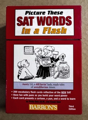 Barron's SAT Prep Picture These SAT Words in a Flash(Geer,3rd Edition)200 Cards