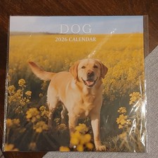 Dog 2026 Calendar with Monthly Planner, Stickers, Cute Canine Artwork, Organizer