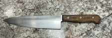 Chicago Cutlery 42S Chef Knife 8” Blade Walnut Handle Full Tang