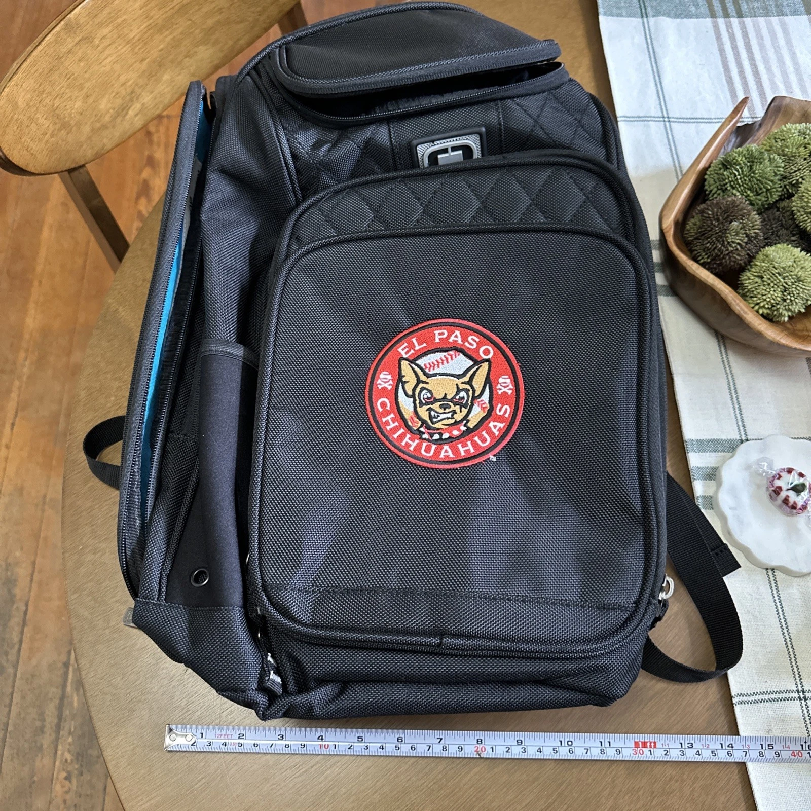 Ogio Epic laptop backpack with El Paso Chihuahuas baseball embroidered patch