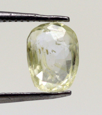 Unheated Ceylon Gem 0.63 Ct Natural Light Yellow Sapphire Loose Oval Mix Cut