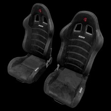 Sedili a secchiello reclinabili BMW Serie 3 E36 328i/M3 scamosciati Indy neri