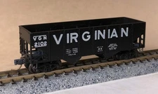 Micro Trains N-Scale 56080 - Open Hopper, 2-Bay, USRA 55 Ton - Virginian - 2102