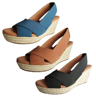 Gentle Souls Womens Kendal EL Wedge Sandal Shoe