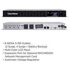 CyberPower CP1500PFCRM2U 1500 VA 1000W Battery