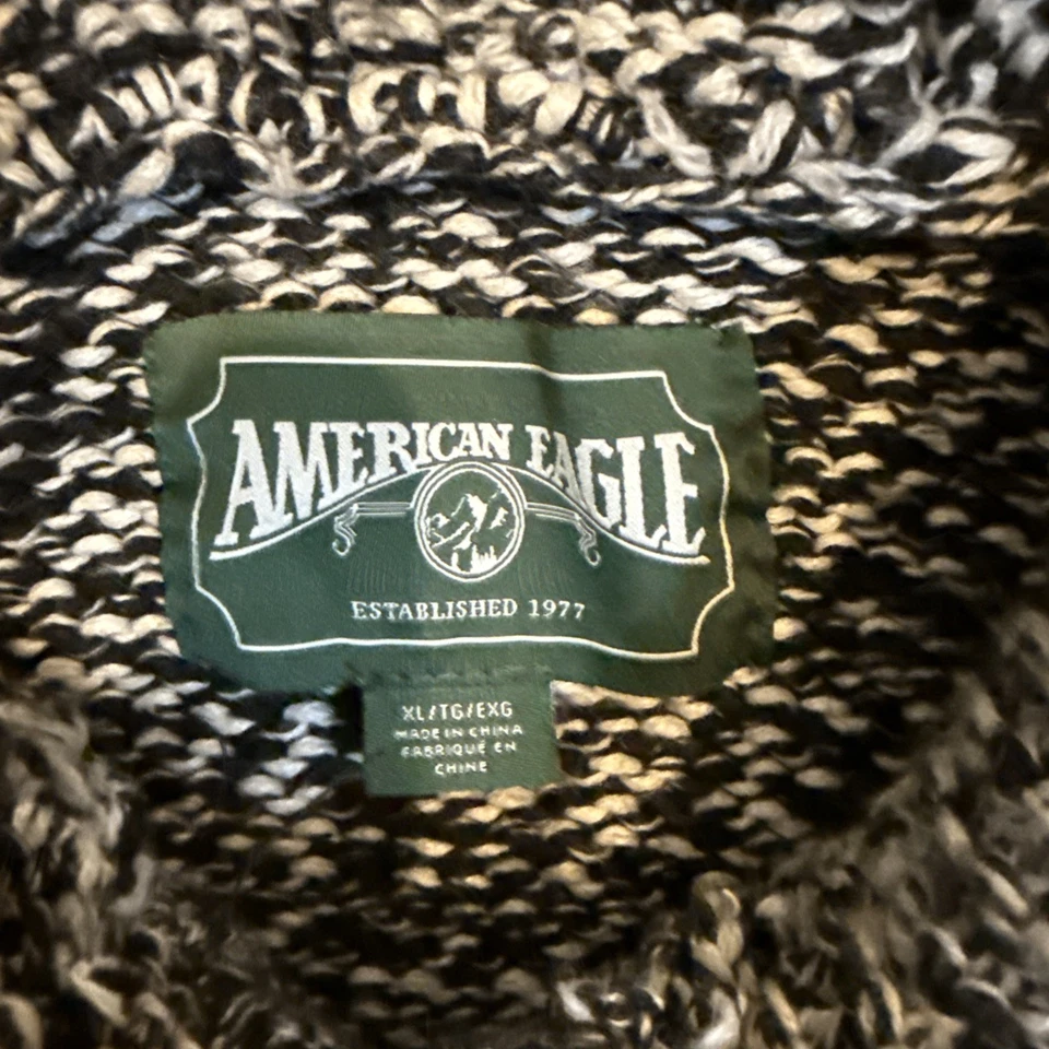 Cárdigan grueso con cremallera de hadas American Eagle para hombre talla XL Foto 3 de 4