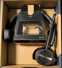 Poly Savi 7210 Office Headset Wireless Noise Canceling  Dect Power Station