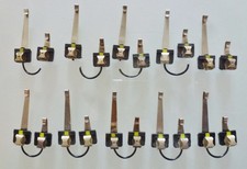 Fleischmann H0 10x 6400 Modellgleis, Gleis-Anschlußklemmen 2-polig, gut, Nr. 1