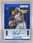 Kiki Iriafen 2025 Panini WNBA Prizm #TB-KI Blue Throwback Signatures RC Auto /75
