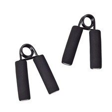 Universal Steel Hand Grips, 2-Pack, Black for Exercise  Workout