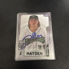 Luke Hayden signed 2025 Dayton Dragons Team Set Card