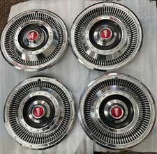 Vintage 1966 Plymouth Satellite And Valiant Used 14 Inch Set Of 4 Hubcaps As Oem