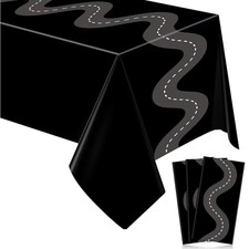 Pcs Racing Table Cloths Car Birthday Party Supplies 54 x 108 Inch 3 Black