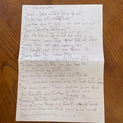 Solo live performance, handwritten sheet music, Hiroshi Takano, around 1 #QY267J