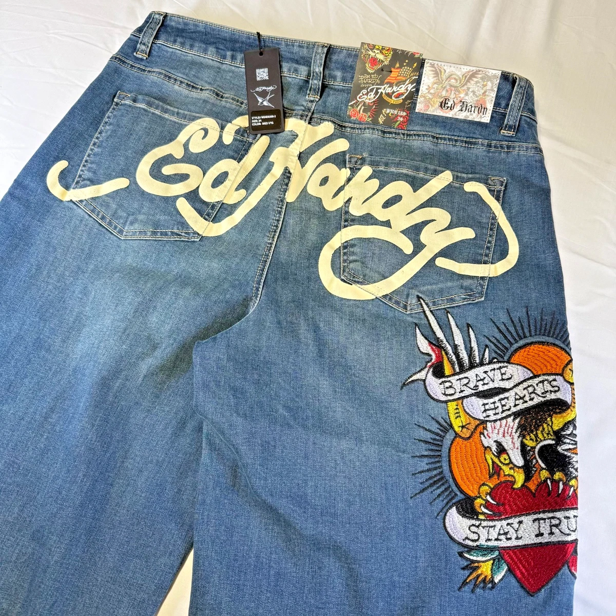 Ed Hardy Blue Jeans for Women for sale | eBay