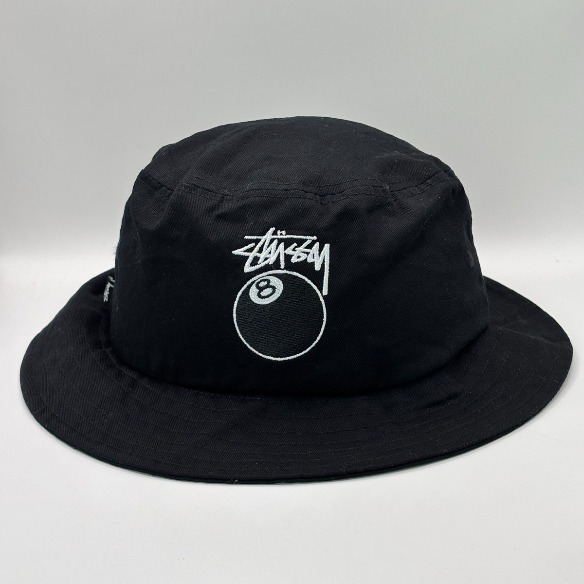 帽子 main story / Bucket Hat Black (S/M) Stussy 8 Ball Bucket Hat Embroidered Black Streetwear Rare | eBay