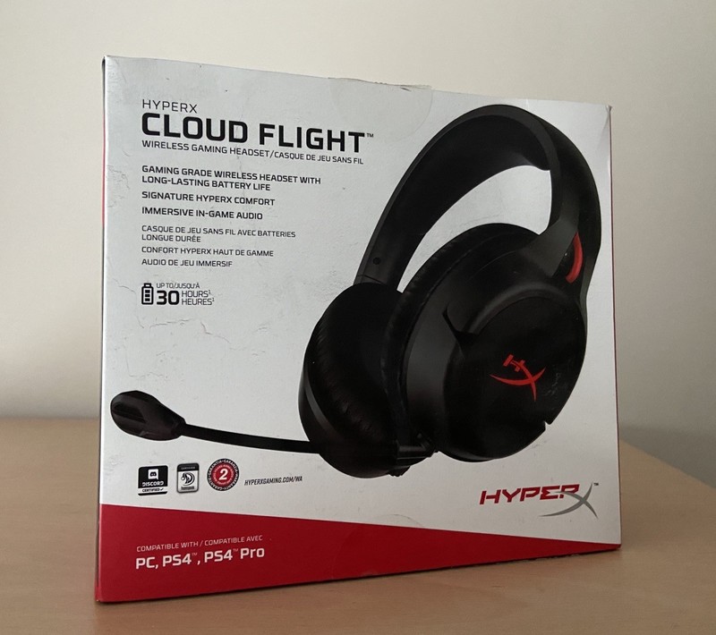 HyperX Cloud Flight Wireless Gaming Headset Black-Red with Box