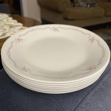 Vintage Corelle English Breakfast 6 3/4" Bread Plates Set Of 8