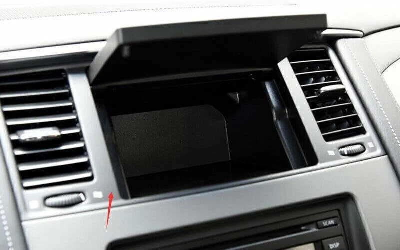 Cubierta de ventilación de salida de aire medio apta para Nissan Armada Y62 17-20 fibra de carbono Foto 4 de 4