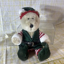 Starbucks Coffee Bearista Bear Plush 2001 Holiday Elf 17th Edition In costume