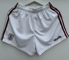 O'Neills Galway GAA Shorts Mens Small S White Authentic