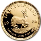 Photo of a 1986 Gold Krugerrand 1/4 oz from an eBay listing that sold on Apr 22, 2026