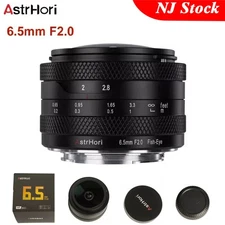 US AstrHori 6.5mm F2.0 Wide Angle Circular Fisheye Lens For Sony Fuji Camera