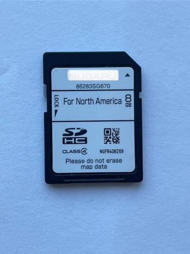 2014 2015 Forester Genuine Navigation GPS Map Data Sd Card. Part # 86283SG670.