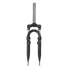 Forcella Ammortizzata bici a Molla MTB 24 1/8 D.28,6 Disco+VBrake Nero headset