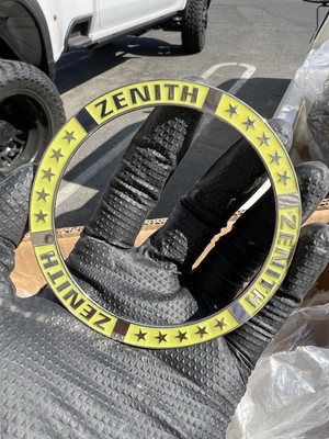 Zenith Metal Super Swept Rings Candy Yellow/Chrome (Set of 4)