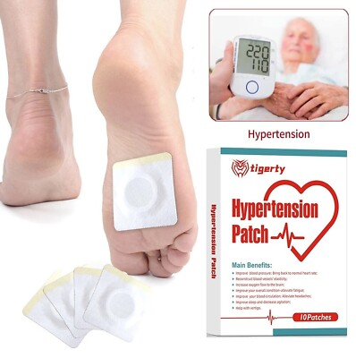 #ad 10pcs High Blood Pressure Cholesterol Patch Reduce High Blood Pressure Level Pad $19.99