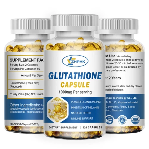 360 Capsule L-Glutathione 1000mg Natural Antioxidant Anti-Aging Skin Whitening - Bild 10 von 10