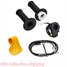 38" Twist Throttle Handle Grip Kill Switch  22mm Handlebar-Motorized Bicycle PRO