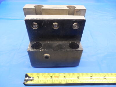 W2425 CNC LATHE BOLT ON TOOL BLOCK HOLDER ABOUT 69 mm X 71 mm BOLT HOLE PATTERN