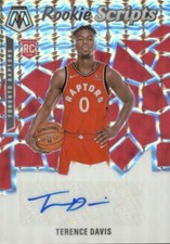2019-20 Mosaic Rookie Scripts Autograph Terence Davis Raptors Auto